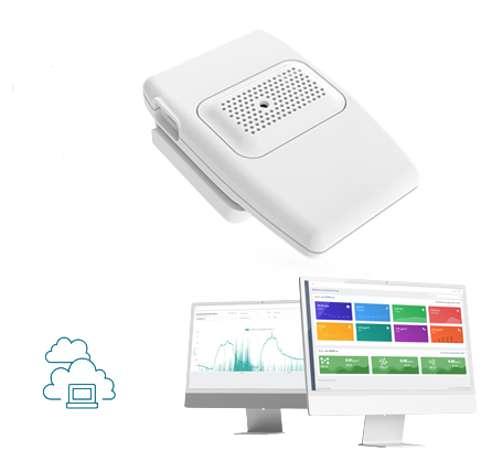 Cloud Lite Wi-Fi air quality monitoring solution with dashboard and mobile access